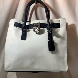Michael Kors white and black handbag